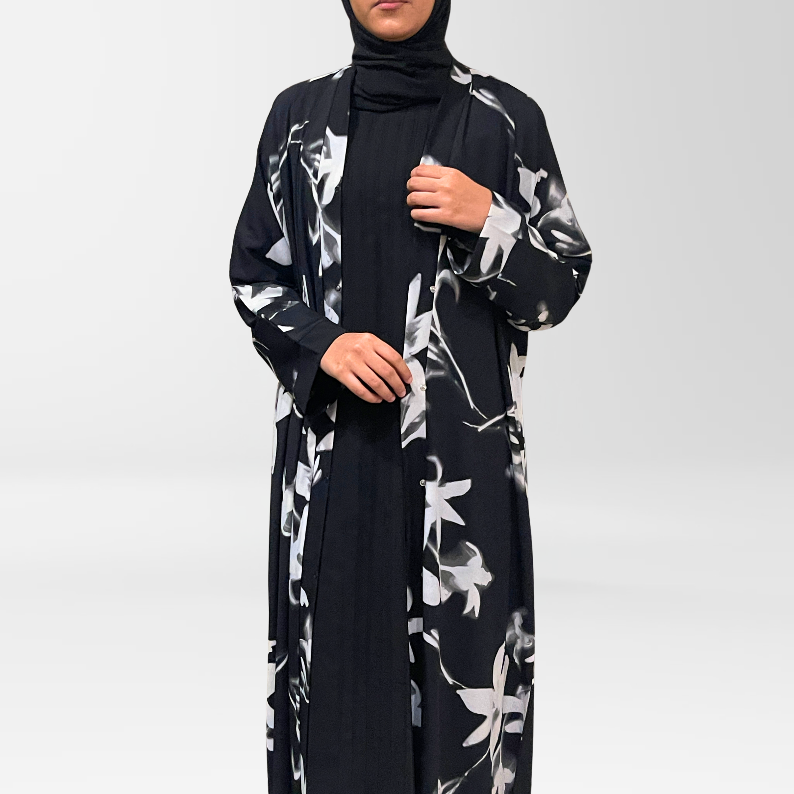 Black Floral Bloom