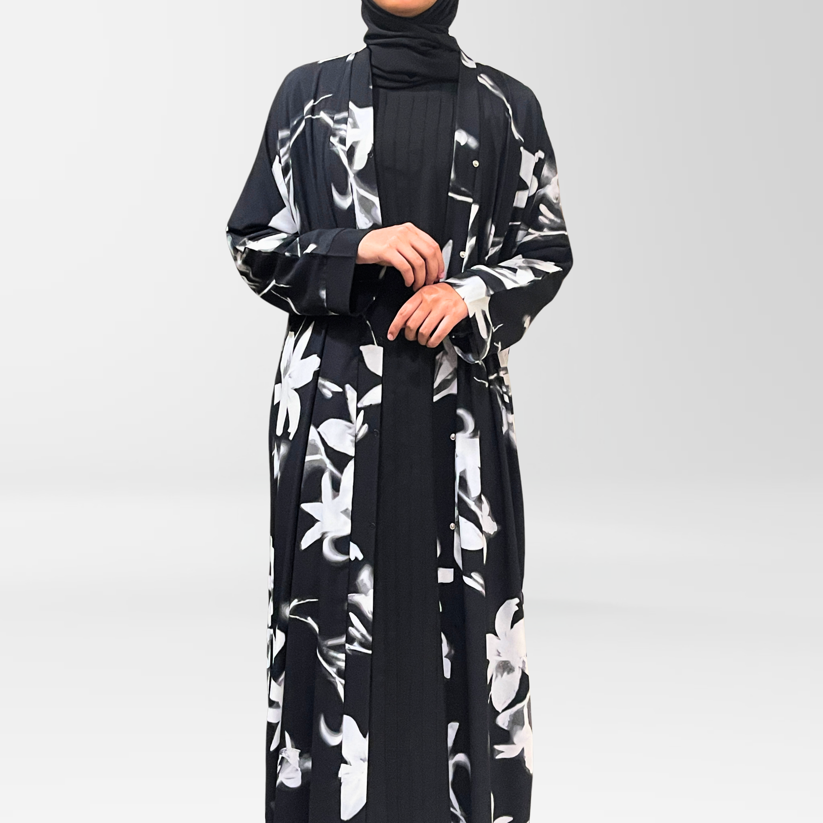Black Floral Bloom