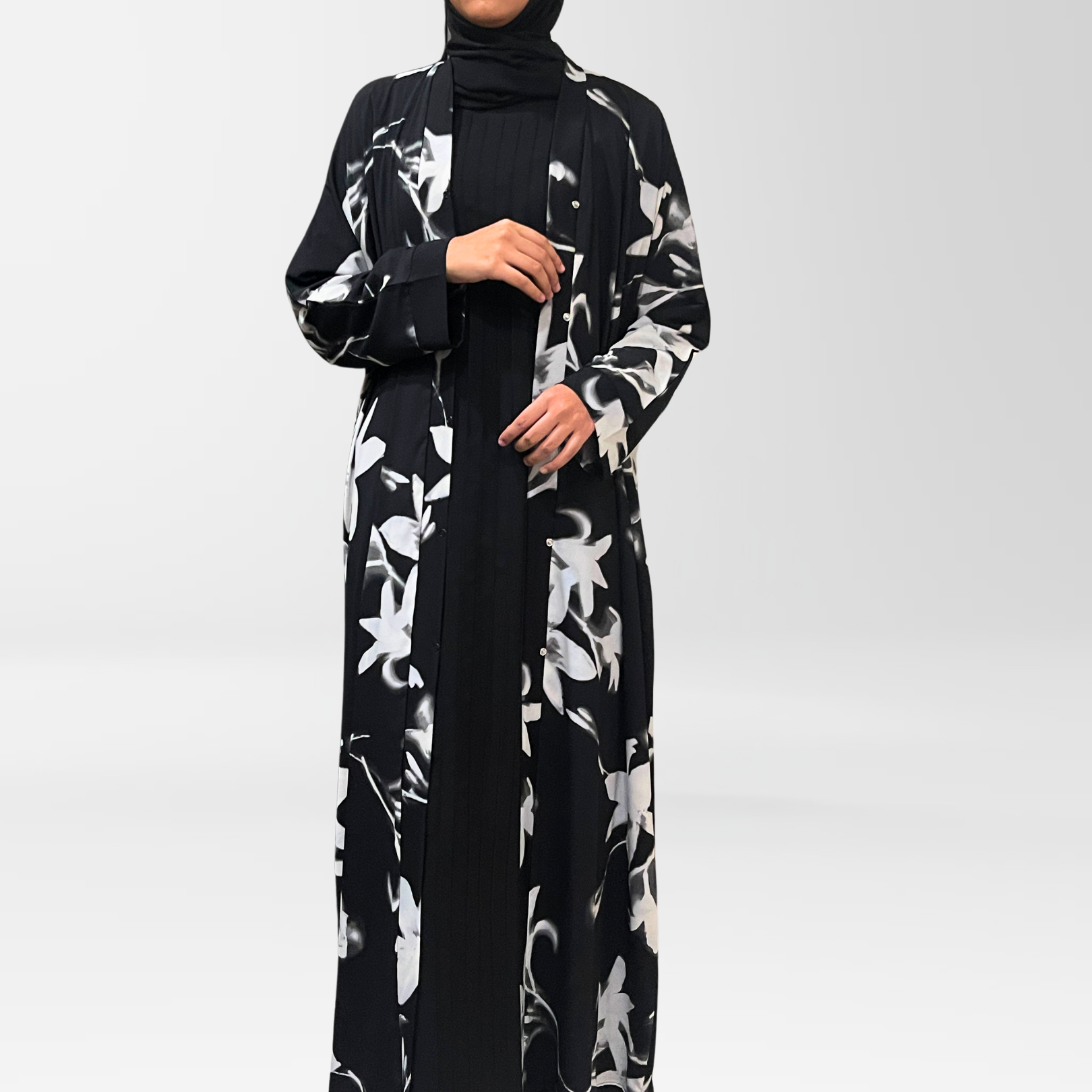 Black Floral Bloom